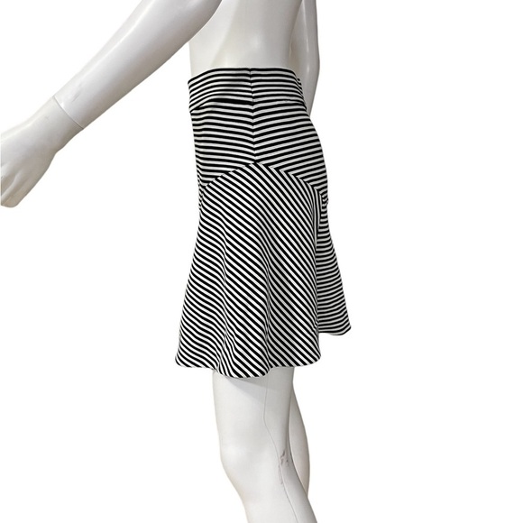 Express Black and White Striped Skirt - Picture 4 of 8